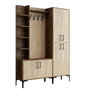 Hanah Home Viyana D - Walnut, Travertine